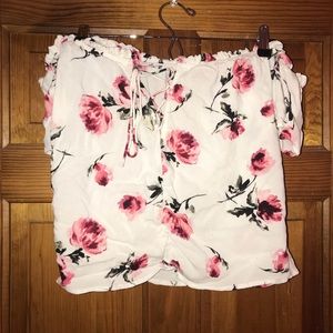 Off the shoulder floral top